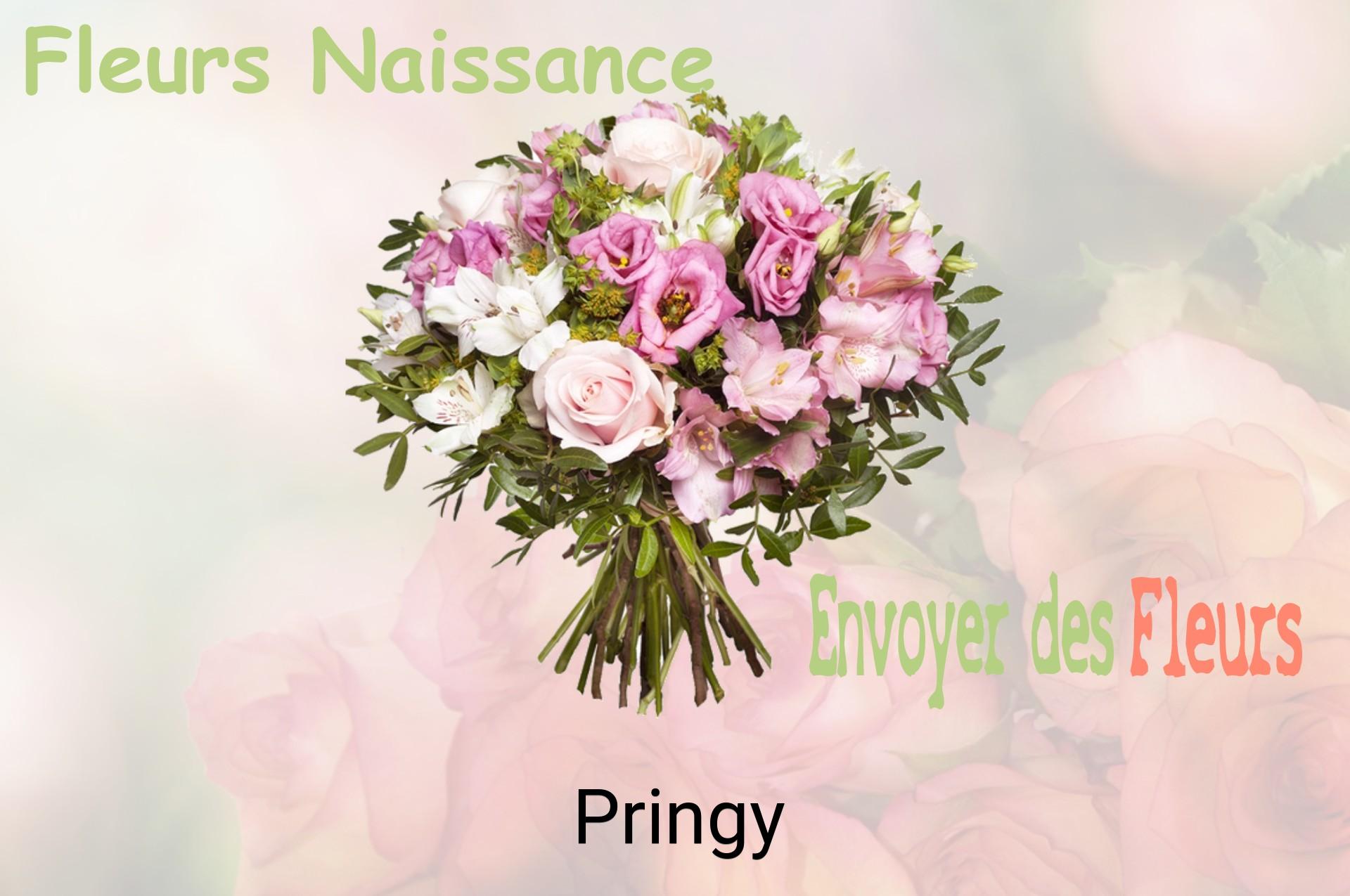 Bouquet de fleurs de naissance livré à Pringy